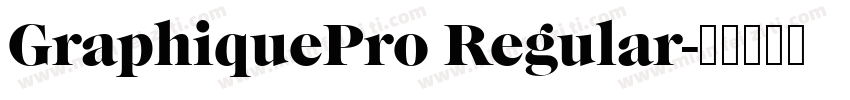 GraphiquePro Regular字体转换